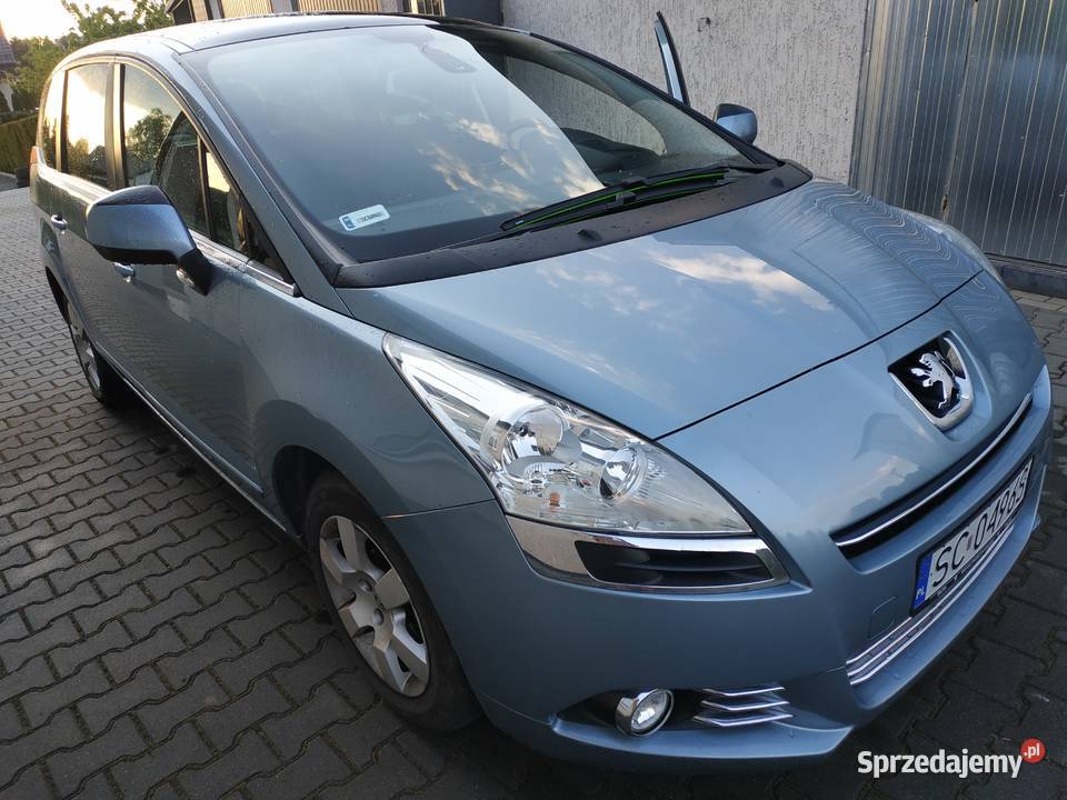 Peugeot 5008 16 hdi 2010 130000k przebieg światła przeciwmgielne śląskie Częstochowa