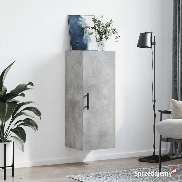 Szafka wisząca szarość betonu 345x34x90 WM828880 Warszawa sprzedam