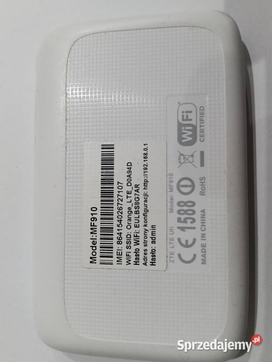 Przenośny router wifi ZTE MF910 Drążdżewo Nowe