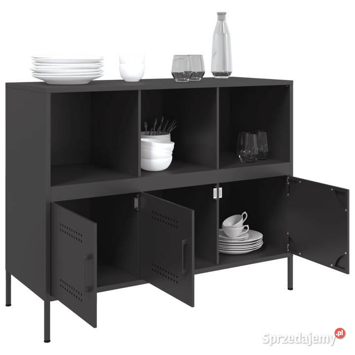 Szafka czarna 1005x39x79 stal WM843090 Warszawa