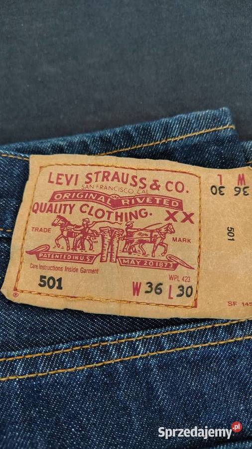Nowe jeans Levis 501 mazowieckie Karczew