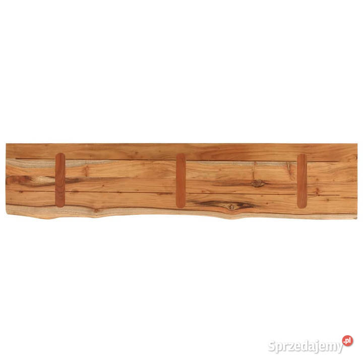 Półka ścienna 120x20x25 akacjowa naturalna Warszawa