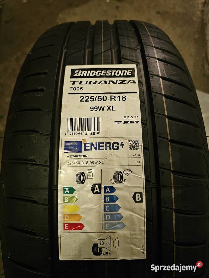 Opony Bridgestone Turanza T005 22550R18 99W XL Gdynia sprzedam
