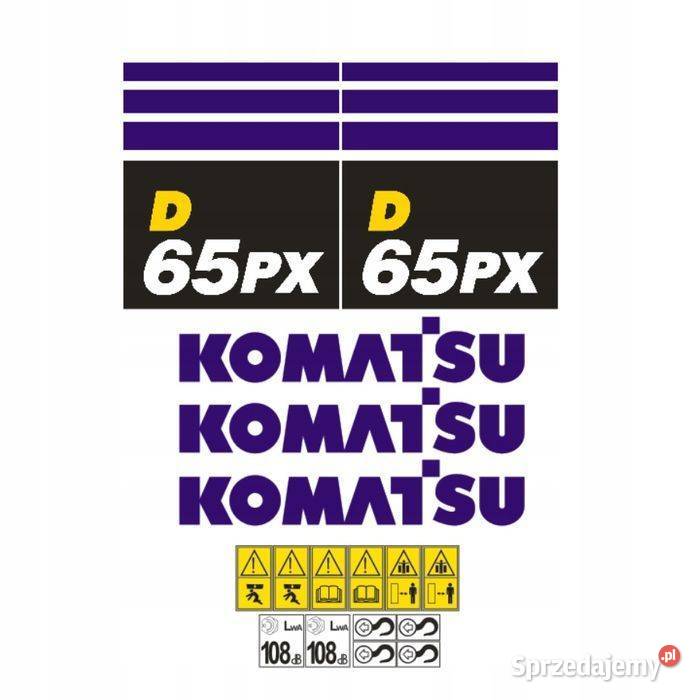 Naklejki oklejenie naklejka KOMATSU D65PX Janików
