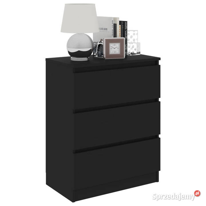 Szafka czarna 60x35x76 materiał drewnopochodny