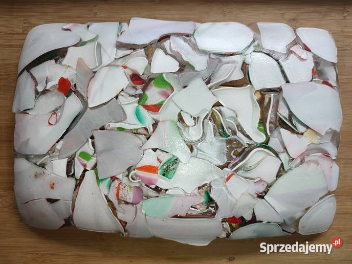 Szklana patera na owoce styl Murano Warszawa