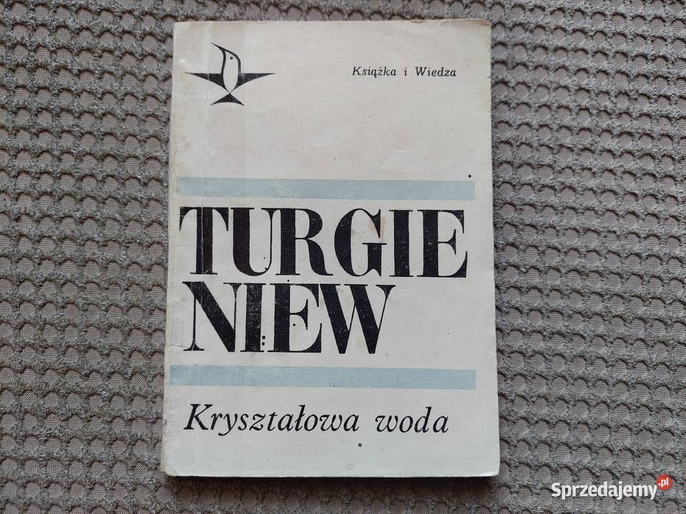 Kryształowa woda Iwan Turgieniew literatura piękna - proza zagraniczna Kultura i Rozrywka Kraków