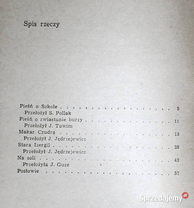 Legendy i opowiadania Maksym Gorki Chełm