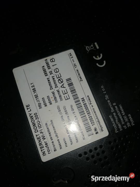 Modem Wifi Pluscyfrowy Polsat LTE WIFIIDU300