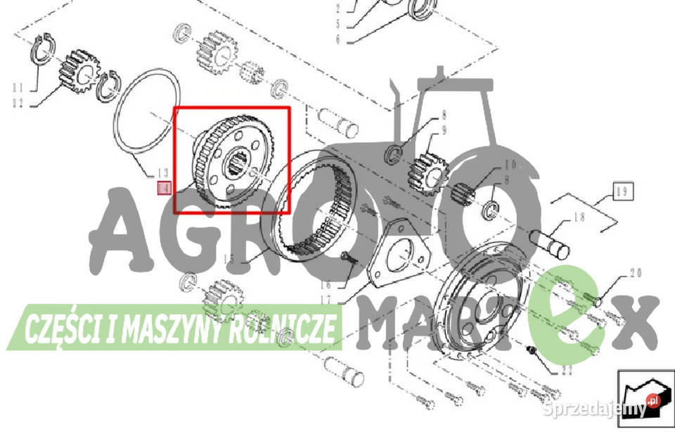 84224948 TARCZA KARBOWANA CNH dolnośląskie Wichrów