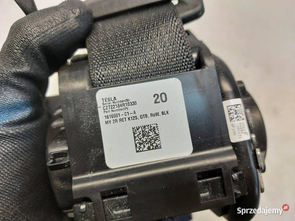 TESLA MODEL Y 2022r PAS BEZPIECZEŃSTWA LEWY TYŁ