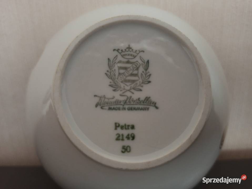 Bombonierka cukiernica ANTYK porcelana Weimar Warpechy Stare