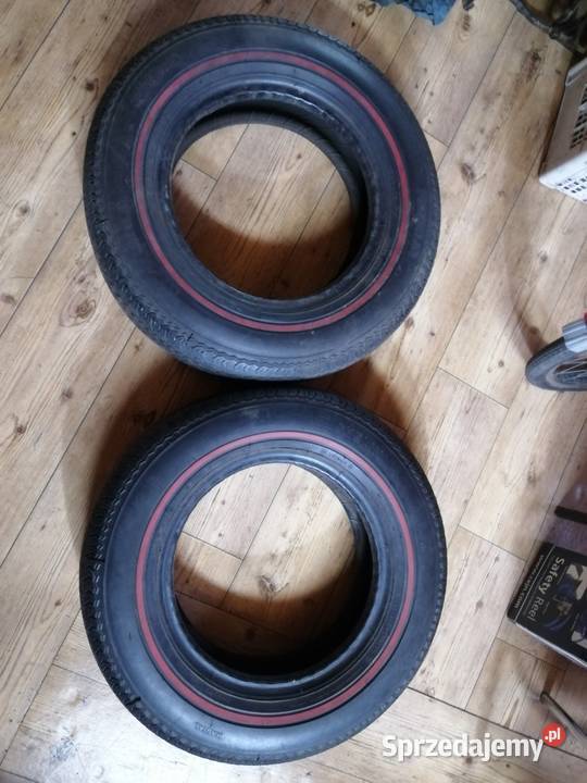 Opony 2 czerwony pasek Michelin 185 R15 Ford 15cale Kaszów