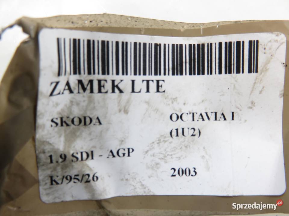 ZAMEK LEWY TYLNY SKODA OCTAVIA I 1U2 Zamki, wkładki i kluczyki