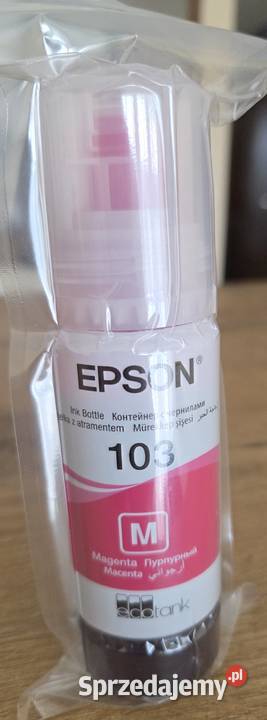 Nowy oryginalny tusz 103 do EPSON purpurowy Białystok