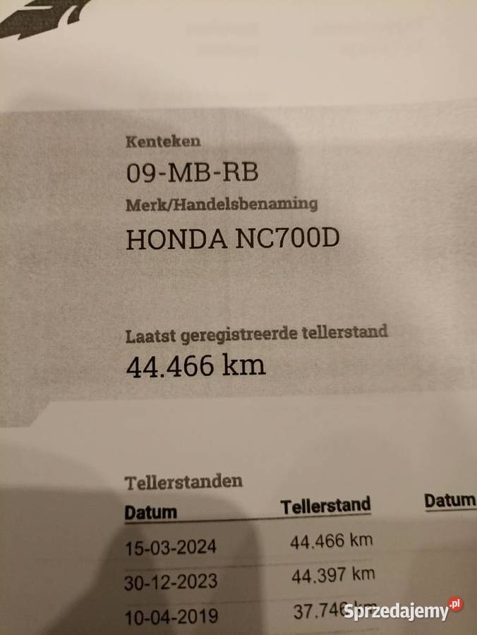 Honda INTEGRA NC 700 DCT ABS 2012 udokumentowany 44466km