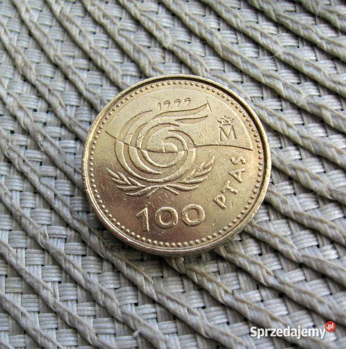 Hiszpania 100 Ptas 1999r Międzynarodowy Osób Kalisz