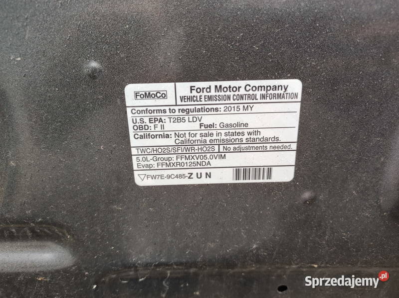 FORD MUSTANG VI 20152018 Maska Pokrywa Silnika Nowy Sącz sprzedam