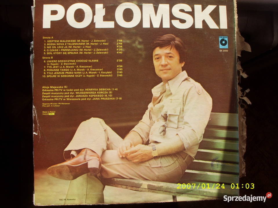 JERZY POŁOMSKISZEPTEM MALOWANE Muza SX 2000