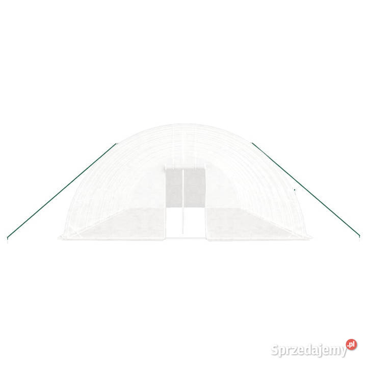 Szklarnia ze stalową ramą biała 72 m 12x6x285 m