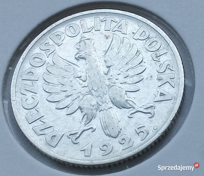 POLSKA1 1925 r SREBRO 750 KROPKA DACIEZNIWIARKA Legionowo