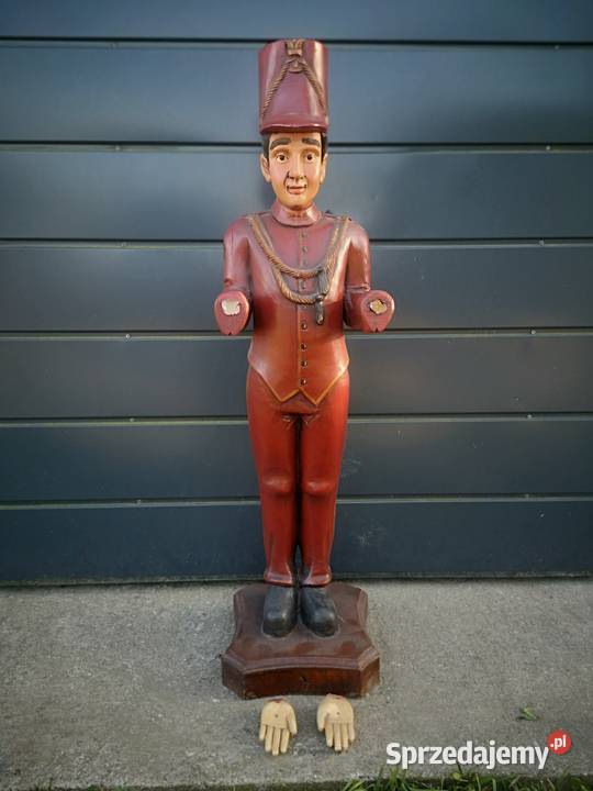 Drewniana statua figurka lokaja