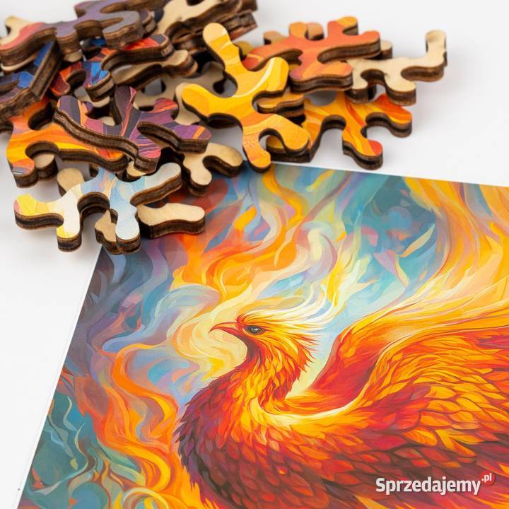 Puzzle drewniane dorosłych Ptak FENIKS Warszawa