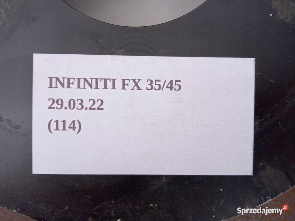 TARCZA HAMULCOWA TYŁ PL INFINITI FX35 FX45 Części Nowy Tomyśl