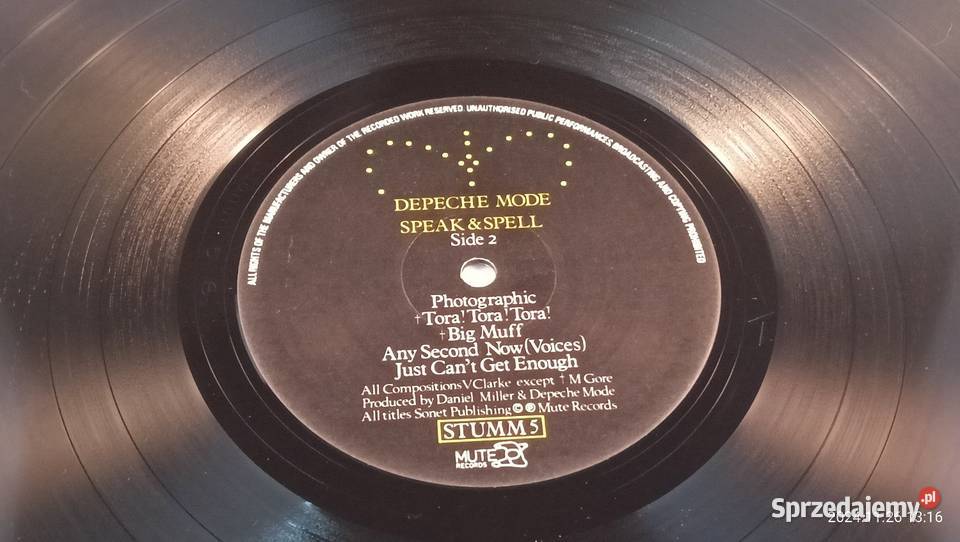 Depeche Mode Speak Spell WEA West Drayton sprzedam