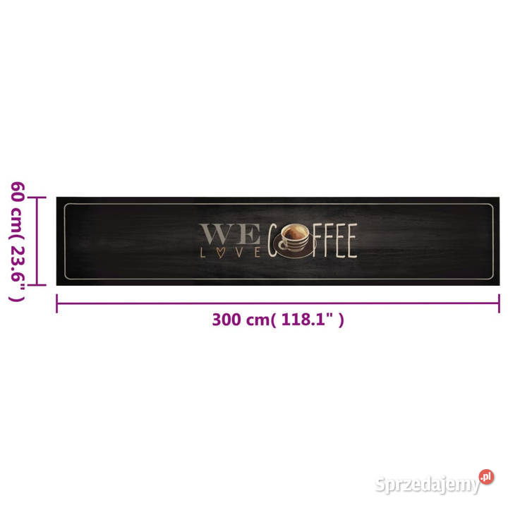Dywanik kuchenny z napisem Coffee 60x300 Warszawa sprzedam