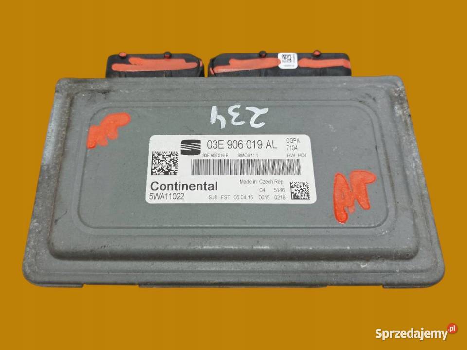 STEROWNIK SILNIKA 03E906019AL 5WA11022 Seat