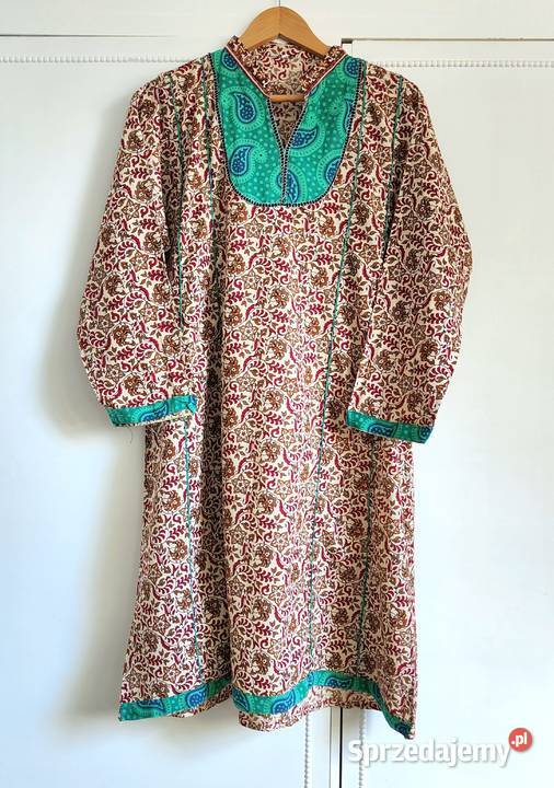 Tunika indyjska sukienka XXL 44 bawełna vintage zachodniopomorskie Szczecin sprzedam