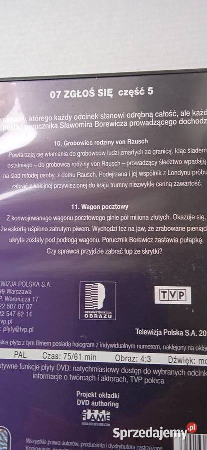 07 ZGŁOŚ SIĘ części 1 2 3 4 5 pięć płyt DVD kujawsko-pomorskie Bydgoszcz