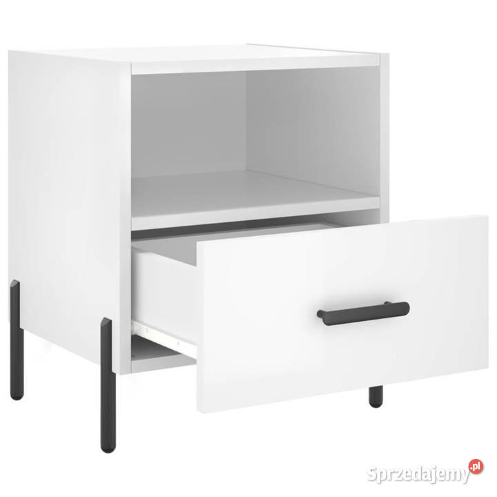 Szafki nocne 2 białe wysoki połysk 40x35x475 sprzedam