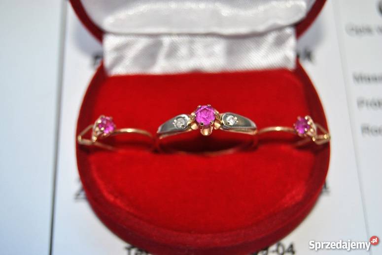 OKAZJA Sprzedam złoty pierścionek i kolczyki Tarnów