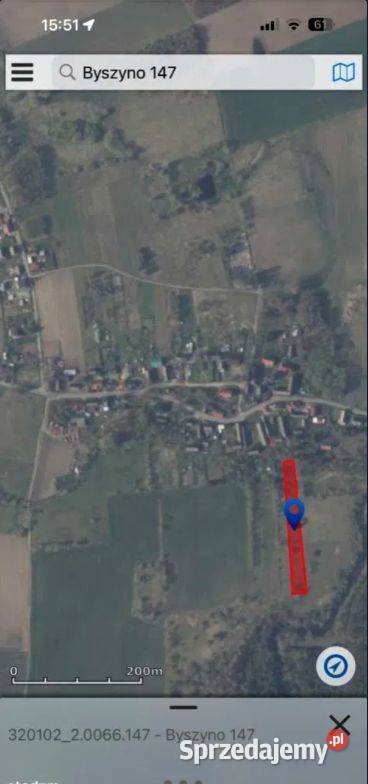 Działka budowlana nieopodal rzeki Grunty i działki Byszyno sprzedam