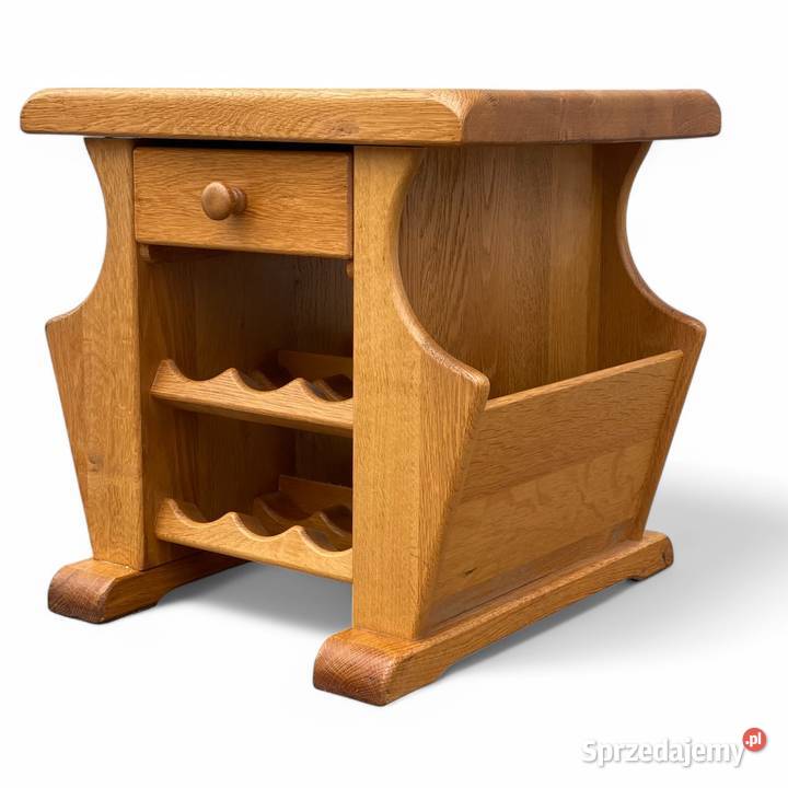 Stolik stojak na wino gazetnik lite drewno mebel Stoliki kawowe i ławy zachodniopomorskie Gryfice sprzedam