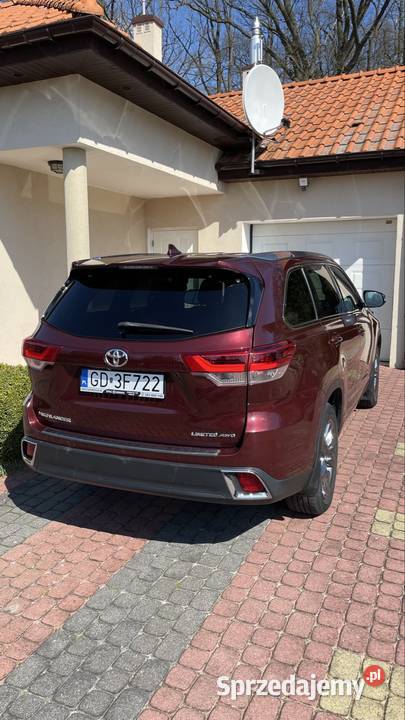 Piękna Toyota Highlander Limited Gdańsk sprzedam