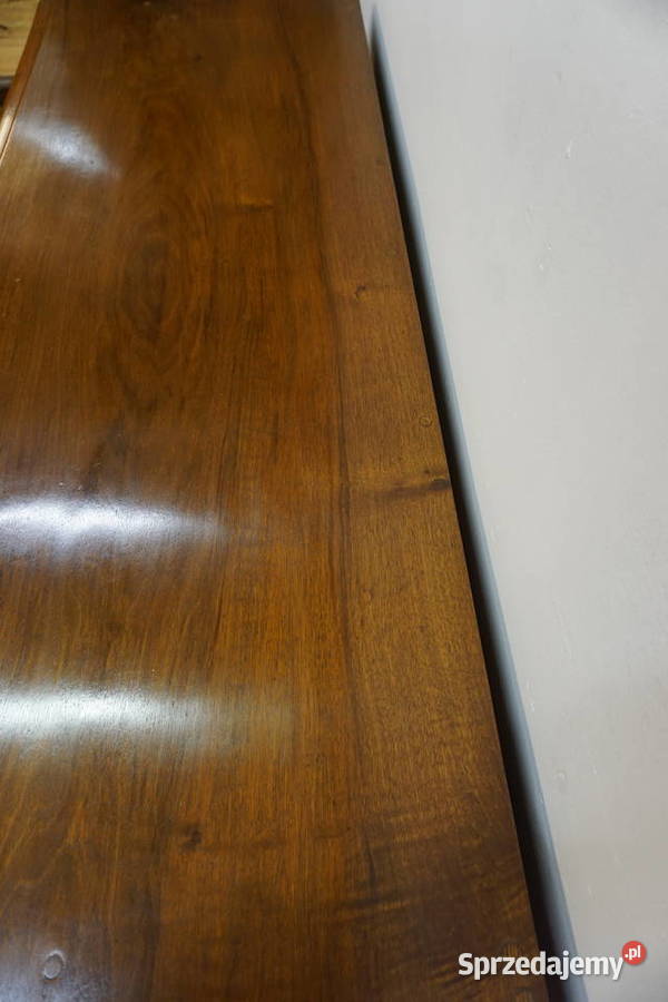 BOGATO RZEŹBIONA KOMODA TRZYDRZWIOWA ORZECH Niemcza