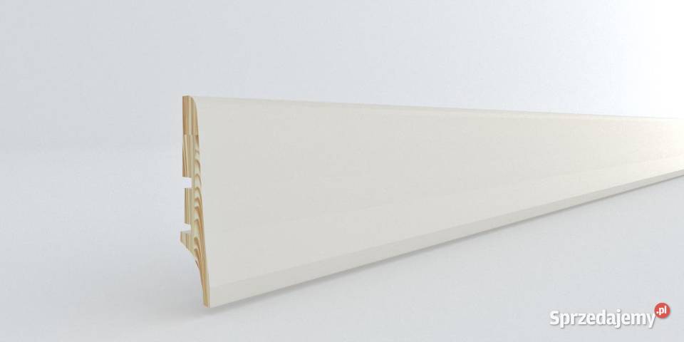 Listwa przypodłogowa drewniana biała PW58 Zielona Góra