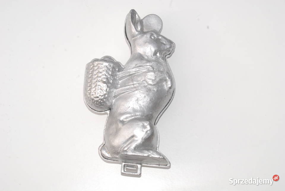 Stara duża forma do ciasta zając zajączek królik Cieszyn