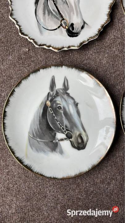 Talerz z koniem Do powieszenia Porcelana i szkło