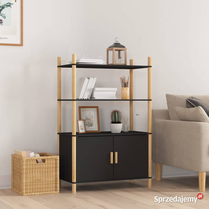 Wysoka szafka czarna 80x40x121 materiał mazowieckie Warszawa sprzedam
