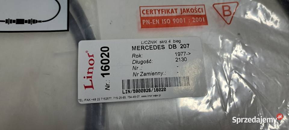 Linka prędkościomierza licznika MERCEDES T1 Luzino