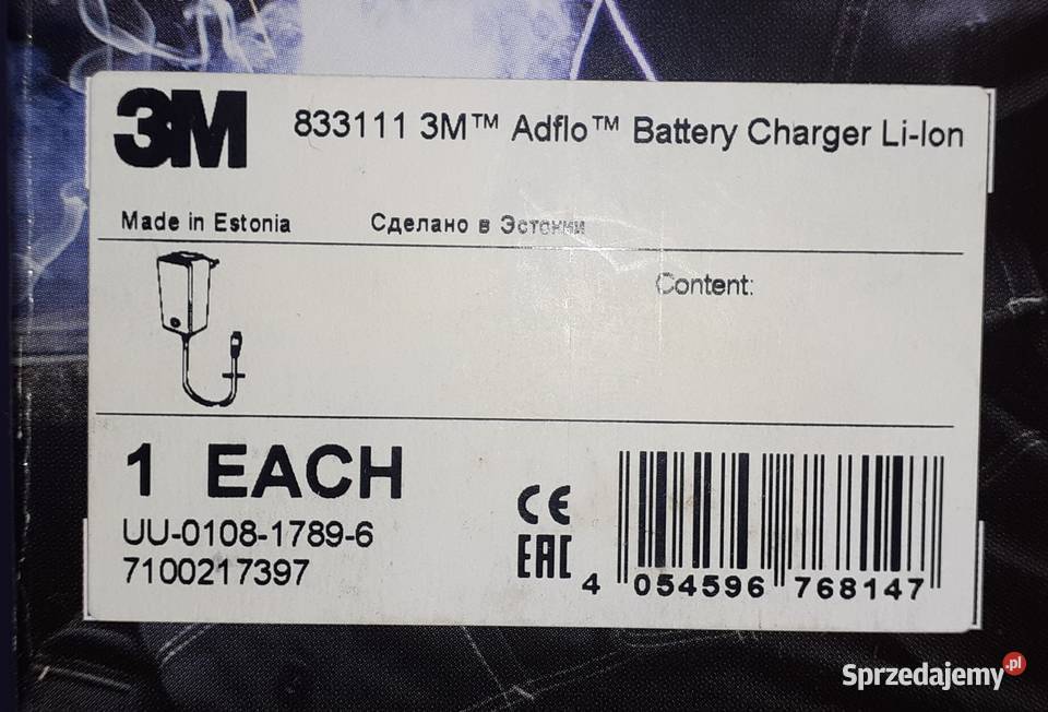 3M Adflo Battery Charger Liion 833111 śląskie Zabrze