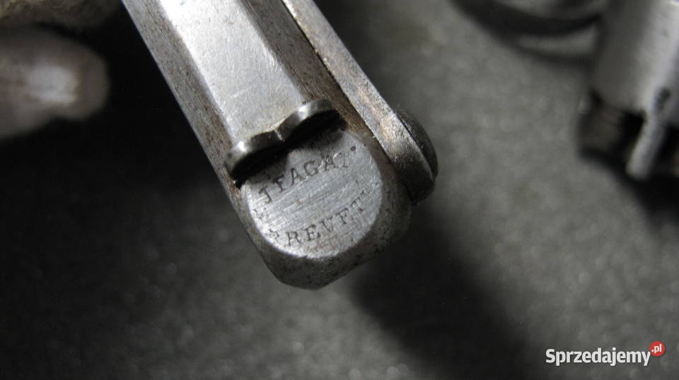 Rewolwer Belgijski unikat orginał XIX wiek Chojnice