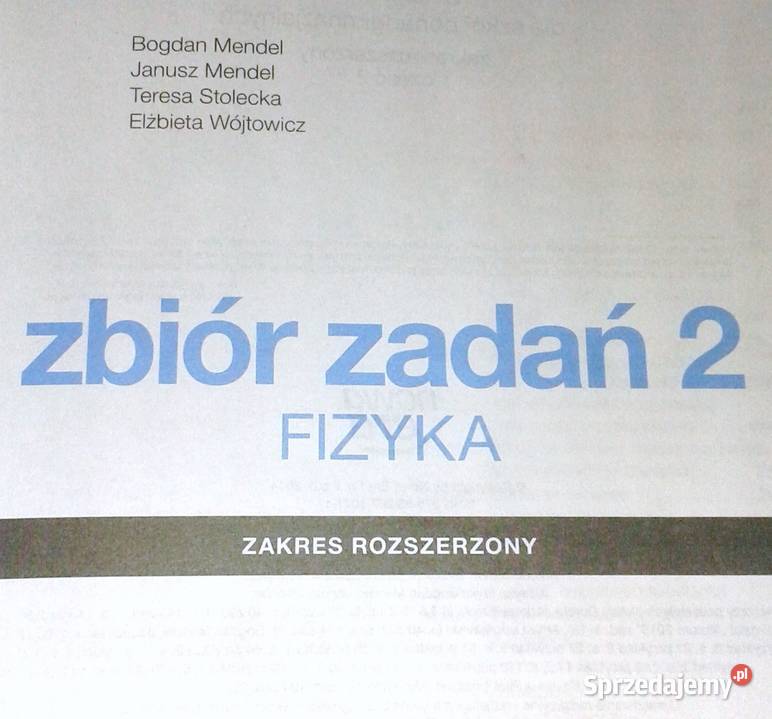 Zbiór zadań 2 Fizyka Zakres rozszerzony Bogdan Chełm
