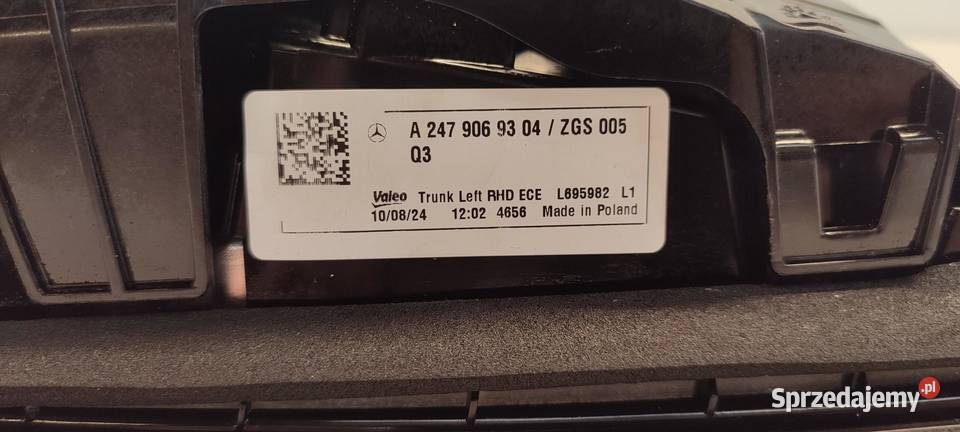 MERCEDES W247 LAMPA LEWY TYŁ RHD ANGLIK dolnośląskie