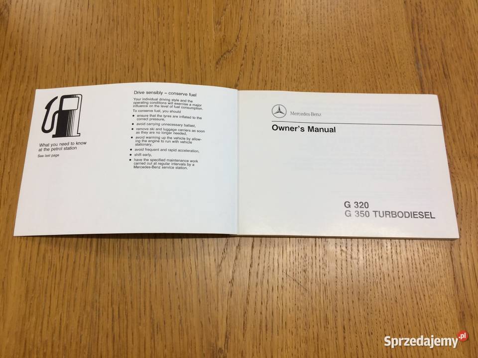 Mercedes G320 G350 Turbodiesel instrukcja Warszawa