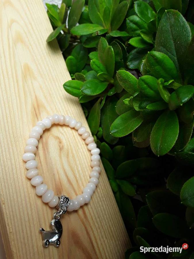 Zestaw 9 bransoletek koralikowych z zawieszkami Warszawa